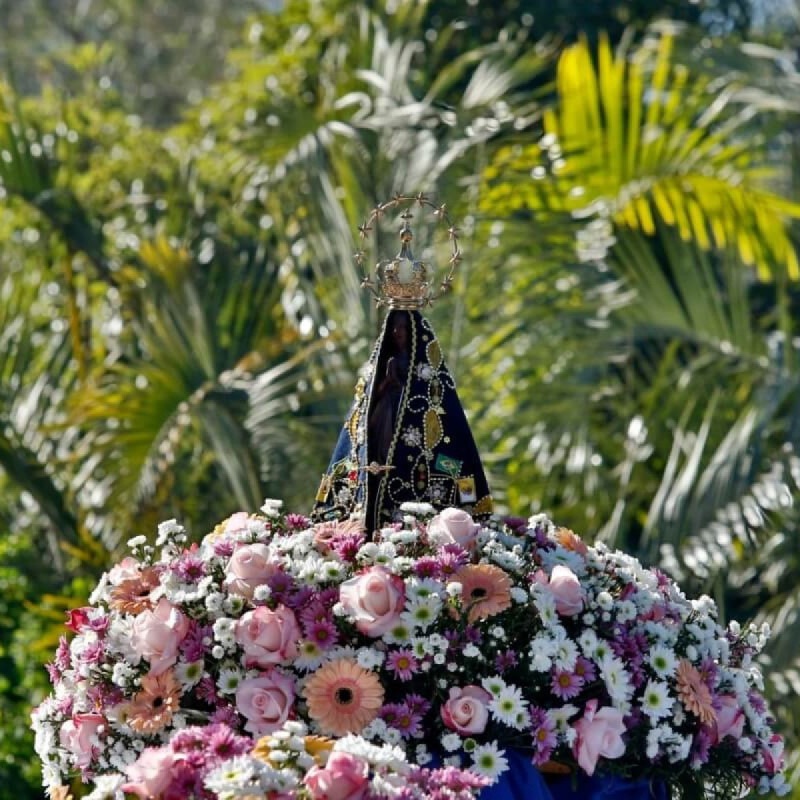 Oferecer flores à Nossa Senhora Aparecida é um gesto de fé e devoção (Imagem: Sidney de Almeida | Shutterstock) -  (crédito: Edicase)