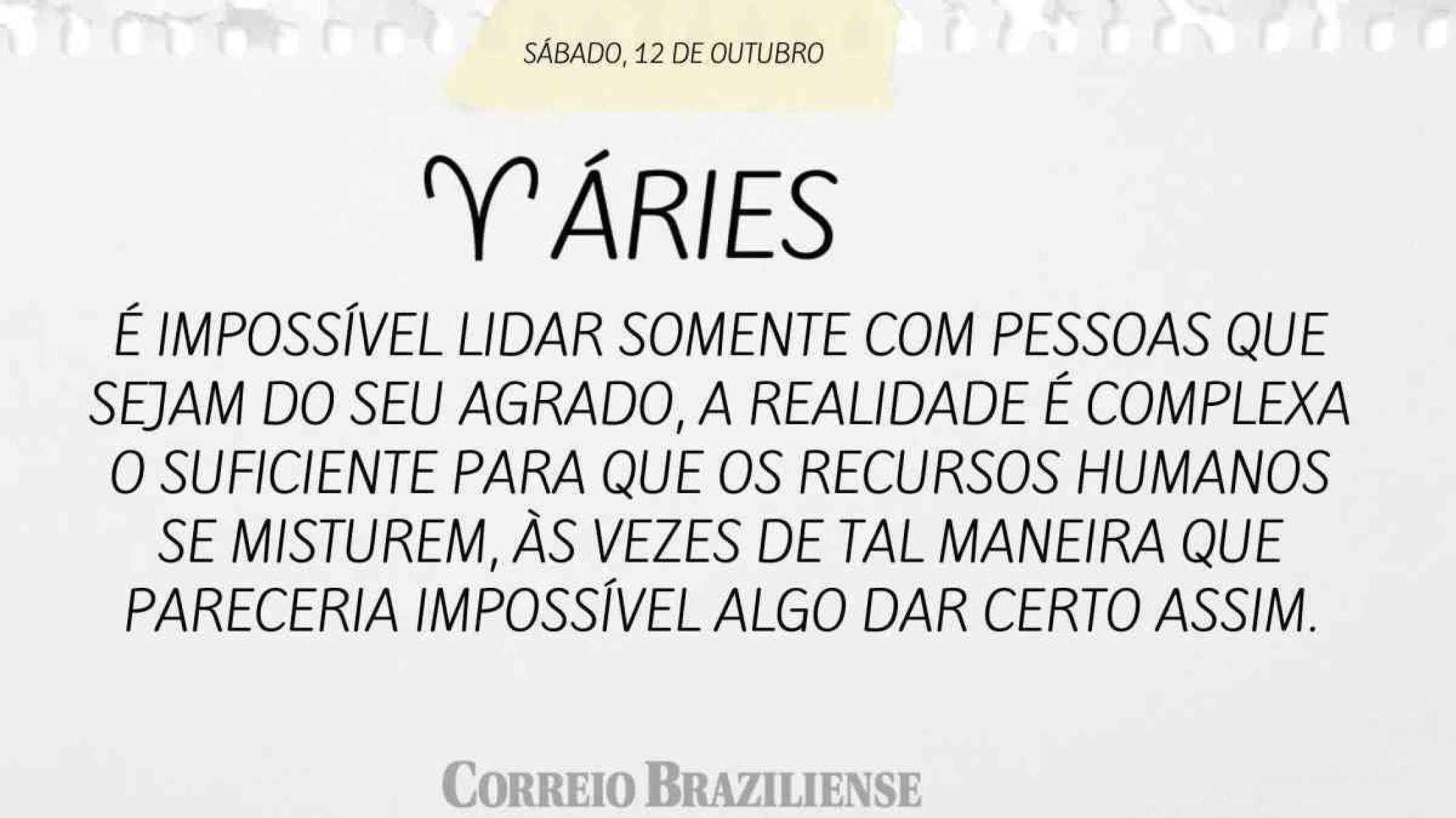 ÁRIES | 12 DE OUTUBRO DE 2024