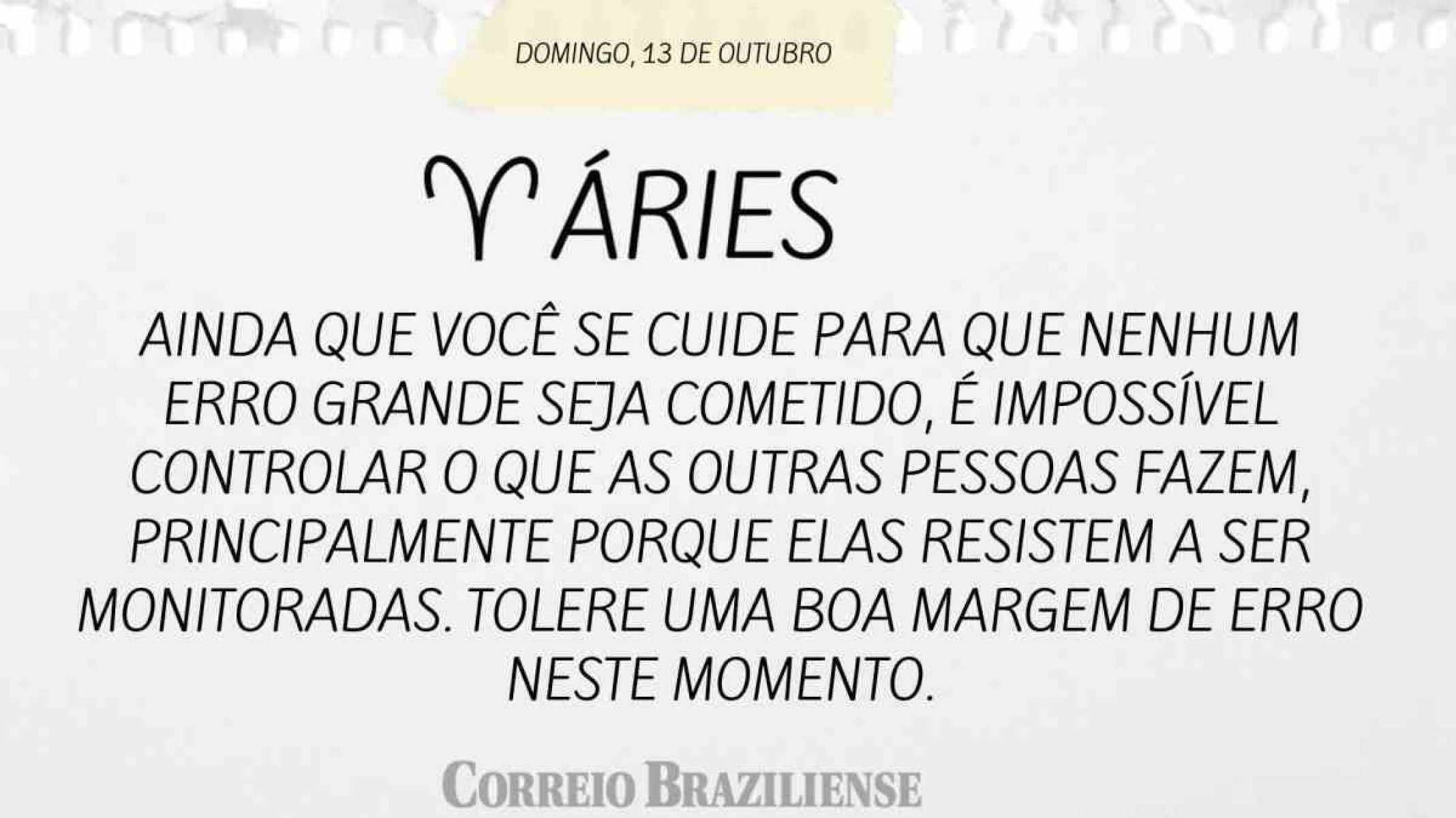 ÁRIES | 13 DE OUTUBRO DE 2024
