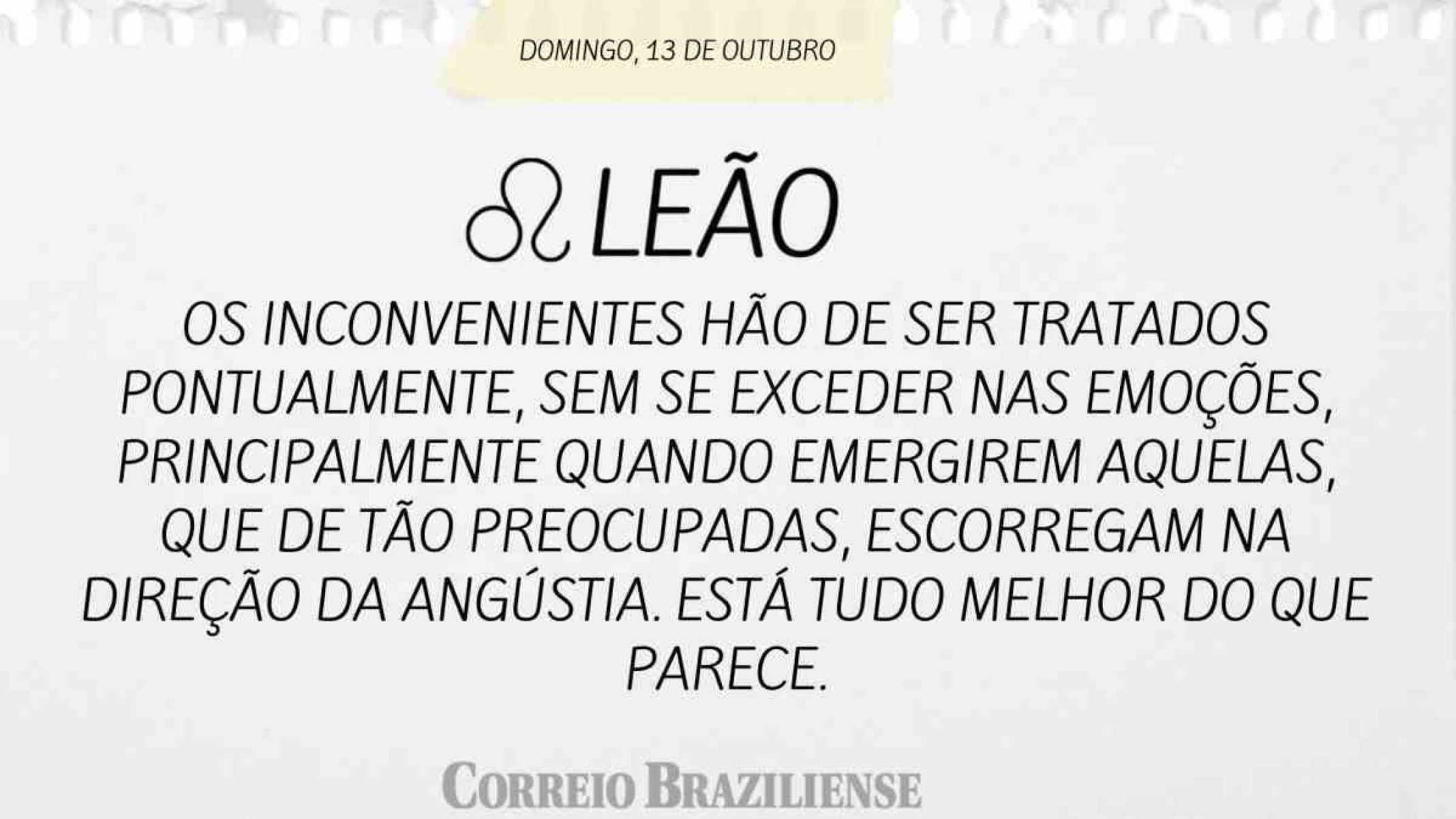 LEÃO | 13 DE OUTUBRO DE 2024