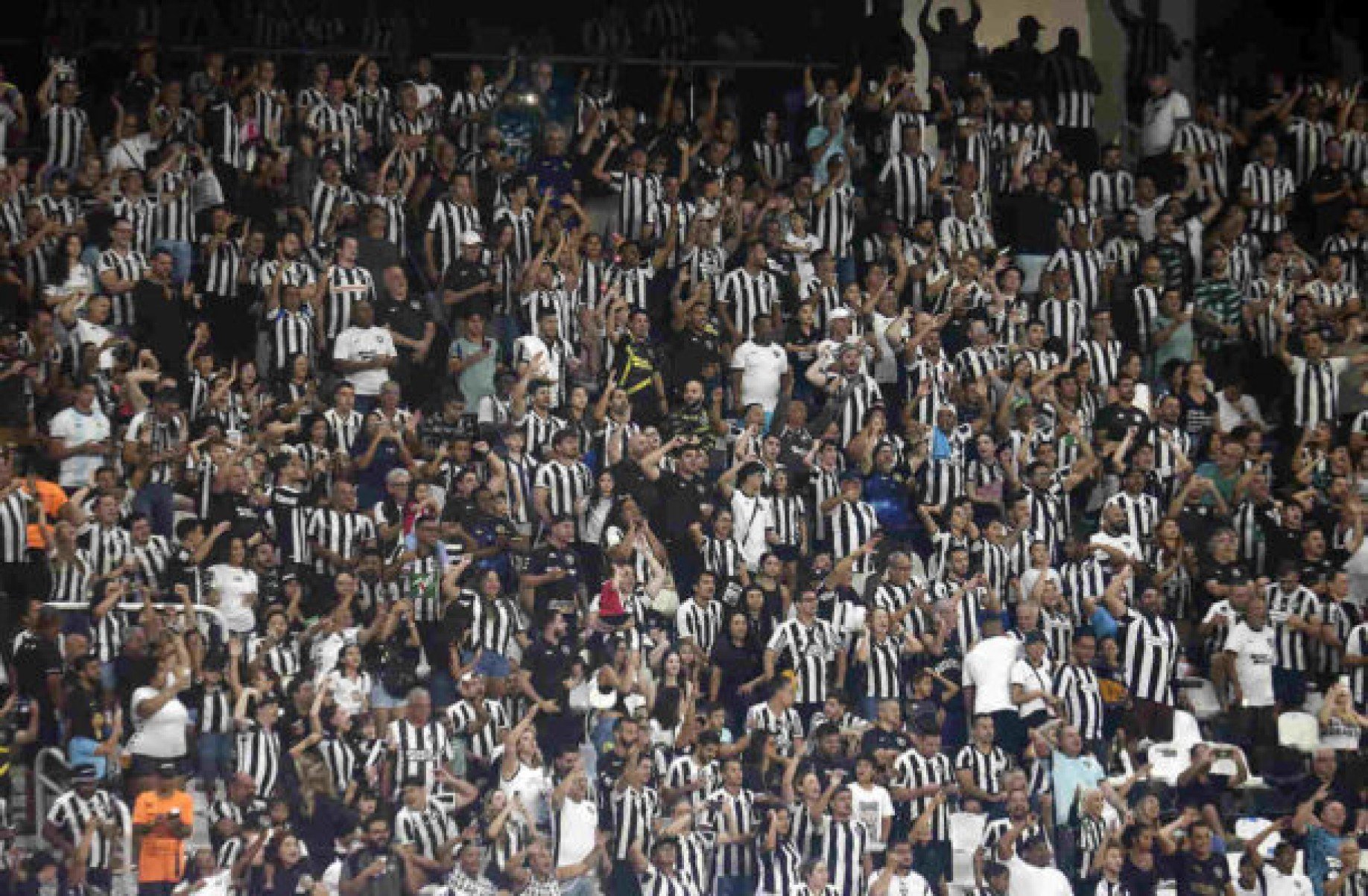 Torcida do Botafogo no Nilton Santos -  (crédito: Vitor Silva/Botafogo.)