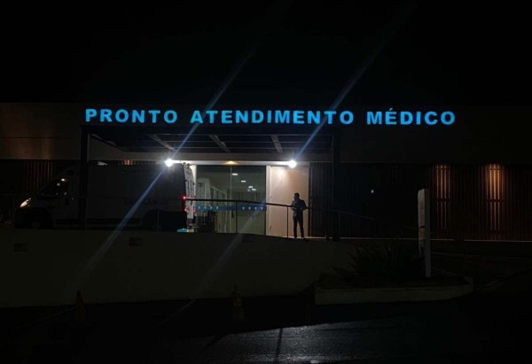 A segunda vítima do acidente foi levada para o Hospital das Forças Armadas (HFA) com quadro estável -  (crédito: Isabela Stanga/CB/D.A Press)