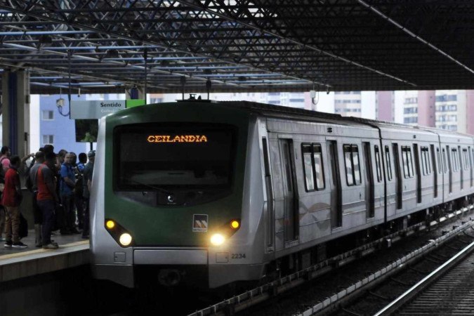 O diretor-presidente do Metrô-DF, Handerson Cabral, disse que, no projeto de ampliação, Ceilândia ganhará duas estações -  (crédito: Fotos: Minervino Junior/CB/D.A. Press)