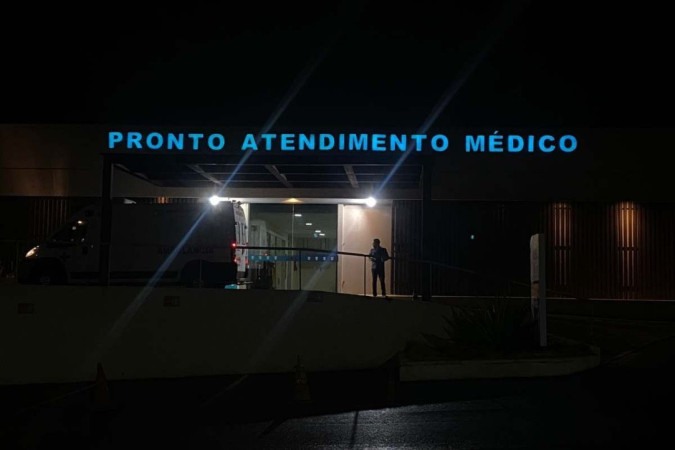 A segunda vítima do acidente foi levada para o Hospital das Forças Armadas (HFA) com quadro estável -  (crédito: Isabela Stanga/CB/D.A Press)