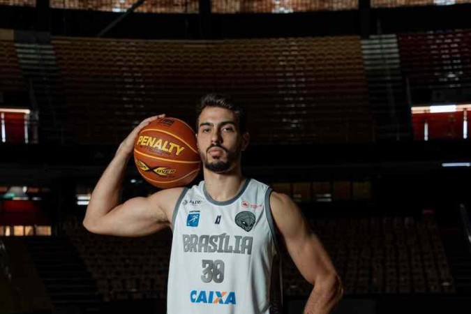 Daniel von Haydin é uma das esperanças do Brasília Basquete na temporada -  (crédito:  Matheus Matranhão/Brasília Basquete)