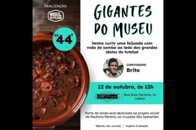 Museu da Pelada fará evento neste sábado (12) -  (crédito: Foto: divulgação )