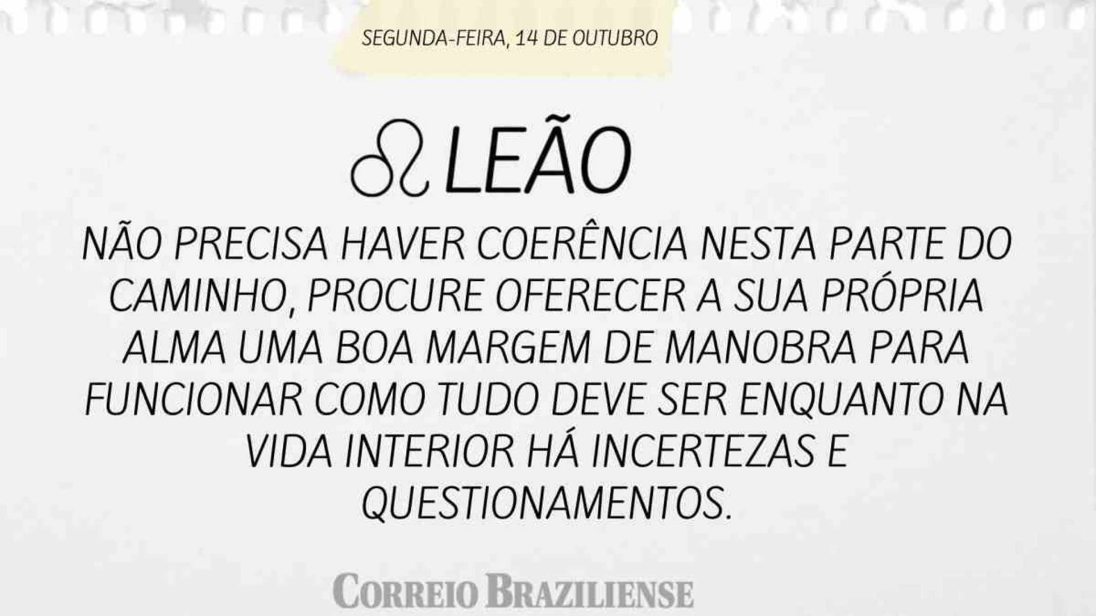 LEÃO | 14 DE OUTUBRO DE 2024