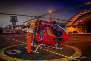 Arcanjo 4, helicóptero do Corpo de Bombeiros de Minas Gerais, que caiu nessa sexta-feira (11/10) em Ouro Preto -  (crédito: Mitchel Nazar)