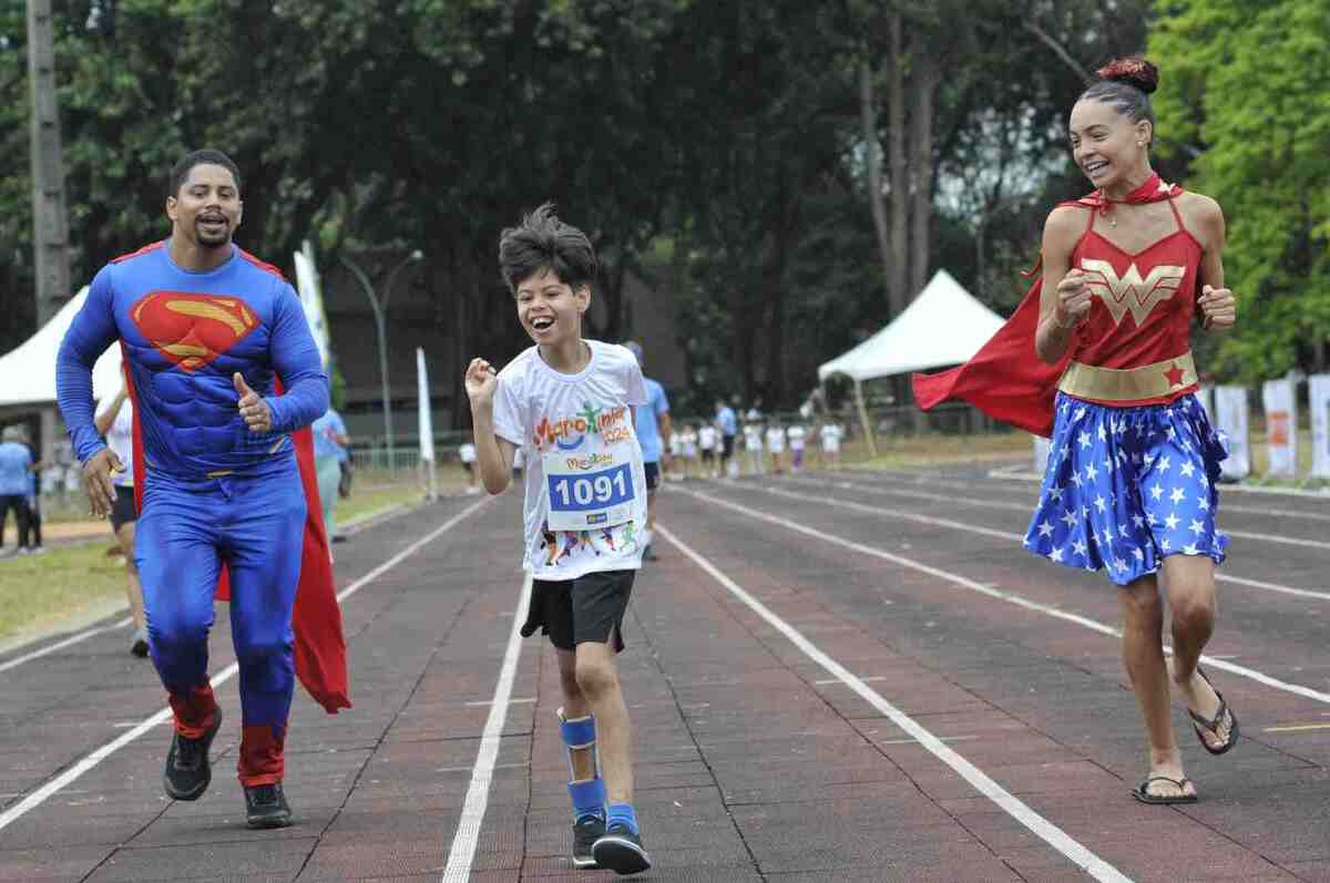 Ryan, de 9 anos, correu na Marotinha -  (crédito: Minervino/CB/D.A Press)