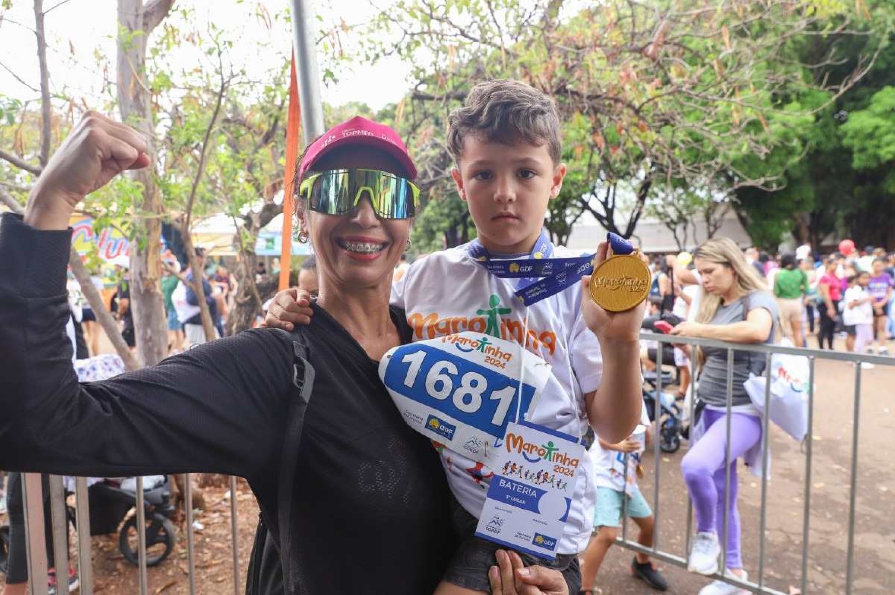 Levi Costa, 5 anos, foi com a avó, Gil Costa