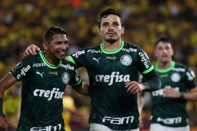 Raphael Veiga tem 14 gols na temporada - (crédito: Foto: César Greco / Palmeiras) Raphael Veiga tem 14 gols na temporada - (crédito: Foto: César Greco / Palmeiras)