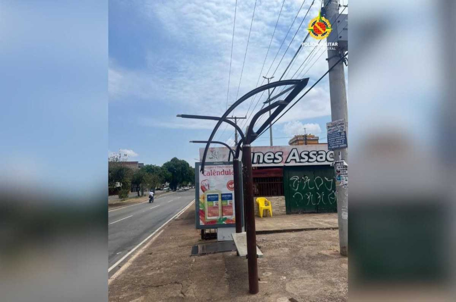 Homem é preso após furtar estrutura de parada de ônibus de Ceilândia