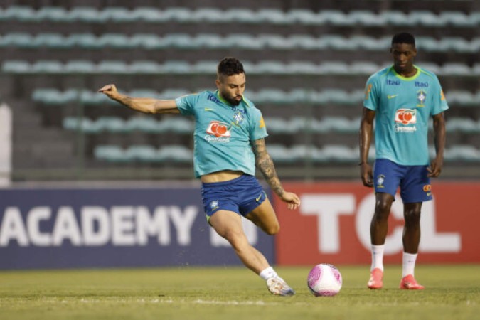 Alex Telles retorna para a Seleção Brasileira após Copa no Qatar -  (crédito: Foto: Rafael Ribeiro/CBF)