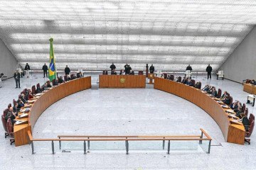 Votação no Superior Tribunal de Justiça: a Corte é composta por 33 ministros, e, na formação atual, com 31, há cinco mulheres -  (crédito: Gustavo Lima/STJ)