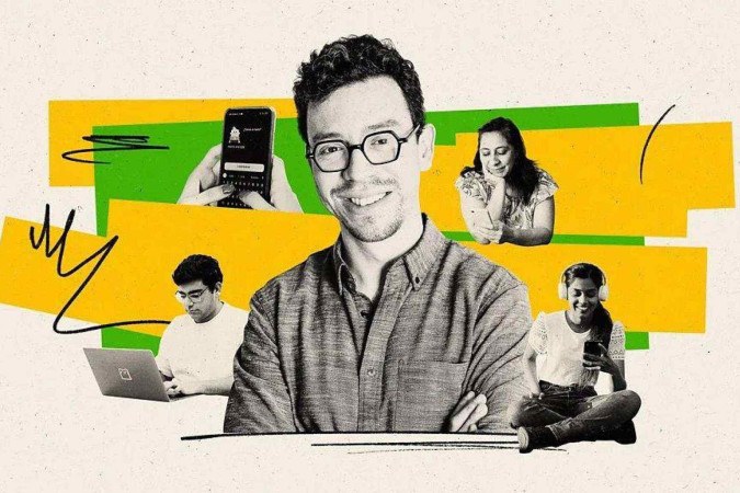 Em 2012, Luis von Ahn (direita) e Severin Hacker (esquerda) lançaram o Duolingo. Duo, o mascote da coruja verde, mantém milhões engajados e motivados -  (crédito: Cortesia do Duolingo)