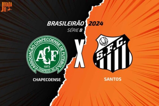 Santos encara Chapecoense fora de casa pela Série B -  (crédito: Foto: Arte/Jogada10)