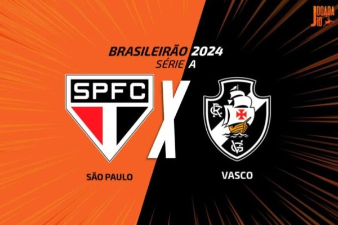 São Paulo e Vasco se enfrentam nesta quarta-feira (16), em Campinas -  (crédito: Arte: Jogada10)