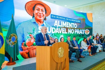 Lula anuncia programas para a alimentação saudável no Dia Mundial da Alimentação, nesta quarta-feira (16/10) -  (crédito:  Ricardo Stuckert / Presidência da República)