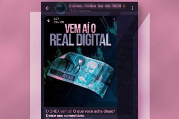 Vídeo publicado nas redes sociais afirma que o Drex, projeto de moeda digital criado e operado pelo Banco Central, representa controle social, fim da privacidade e permitirá bloqueio de salários -  (crédito: Reprodução/Comprova)