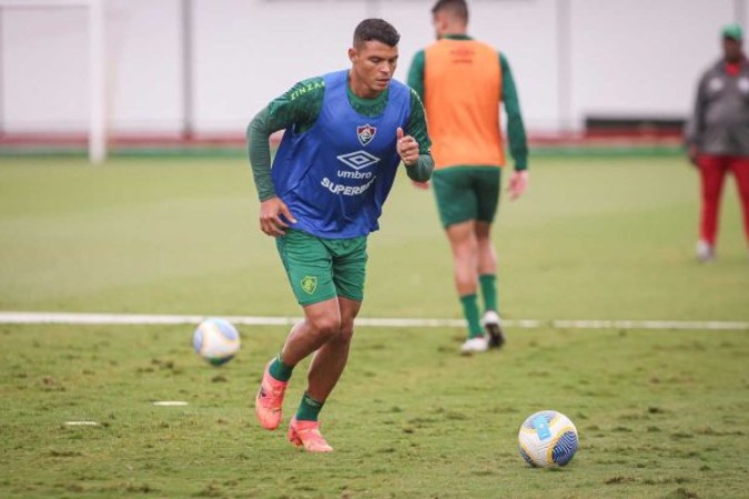 Thiago Silva segue com dores no calcanhar e desfalca o Fluminense -  (crédito: Foto: Marcelo Gonçalves/Fluminense)