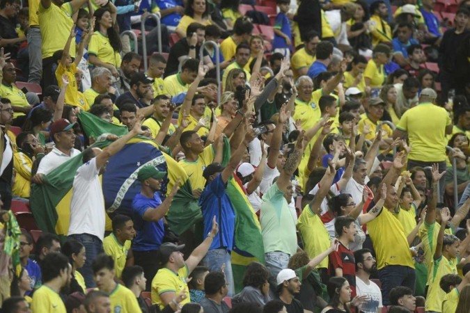 A última vez que a Seleção Brasileira jogou em Brasília foi em outubro do ano passado, quando derrotou o Peru por 4 a 0 -  (crédito:  )