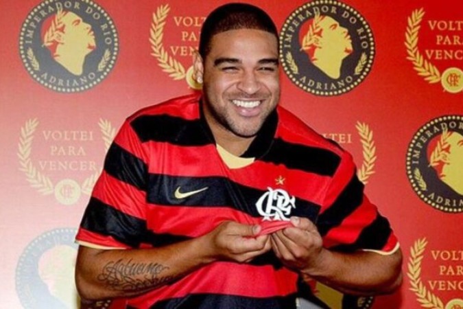 Adriano Imperador é ídolo do Flamengo -  (crédito: Foto: Divulgação)