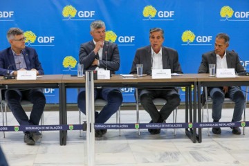  Em coletiva de imprensa, GDF apresenta ações para o período de chuvas -  (crédito:  Paulo H Carvalho/ Agência Brasília)