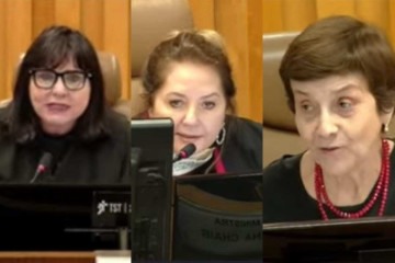 Maria Helena Mallmann, Liana Chaib e Delaíde Arantes -  (crédito: Reprodução)