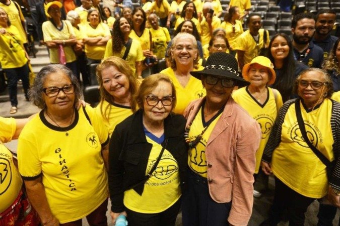 A apresentação foi um sucesso entre o público da terceira idade 