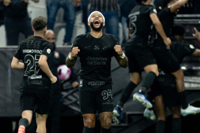 Memphis marcou seu primeiro gol com a camisa do Corinthians - (crédito: Foto: Rodrigo Coca/Agência Corinthians) Memphis marcou seu primeiro gol com a camisa do Corinthians - (crédito: Foto: Rodrigo Coca/Agência Corinthians)