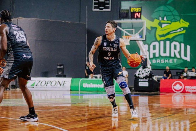 A última vitória do Brasília em estreias diante da própria torcida pelo NBB aconteceu na temporada 2019/2020, contra o Botafogo -  (crédito: Andrews Clayton/Bauru Basket)