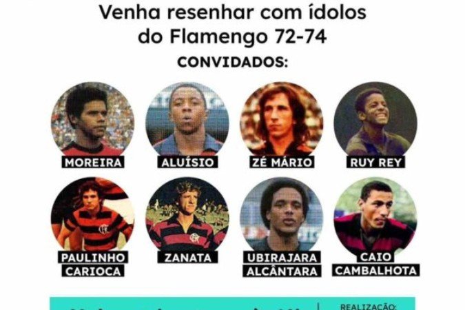 Ex-jogadores estarão presentes na próxima terça-feira na Cobal do Humaitá -  (crédito: Foto: Divulgação)