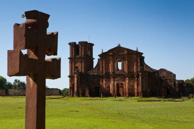 Sítio Arqueológico de São Miguel Arcanjo: destino turístico abriga ruínas da chegada dos jesuítas ao Brasil em 1549 -  (crédito: Reprodução/ Site oficial do estado do Rio Grande do Sul/Arquivo/Palácio Piratini)