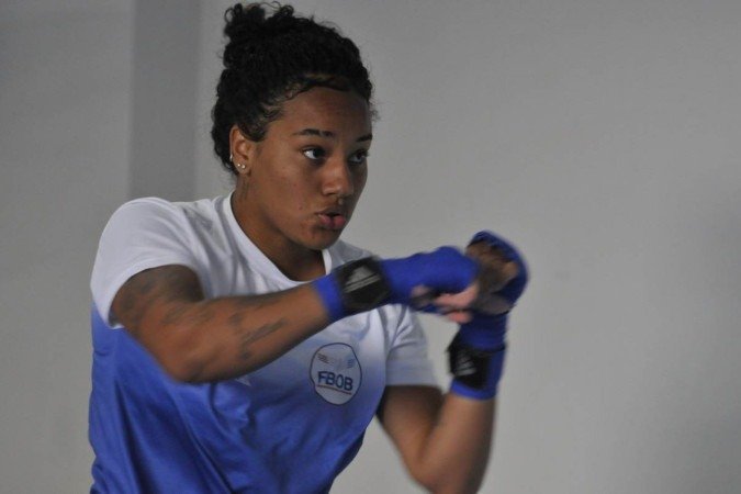  18/10/2024. Crédito: Minervino Júnior/CB/D.A Press. Brasil.  Brasilia - DF. Jogos Internacionais Estudantis. Sarah Souza dos Santos - Atleta do Boxe.