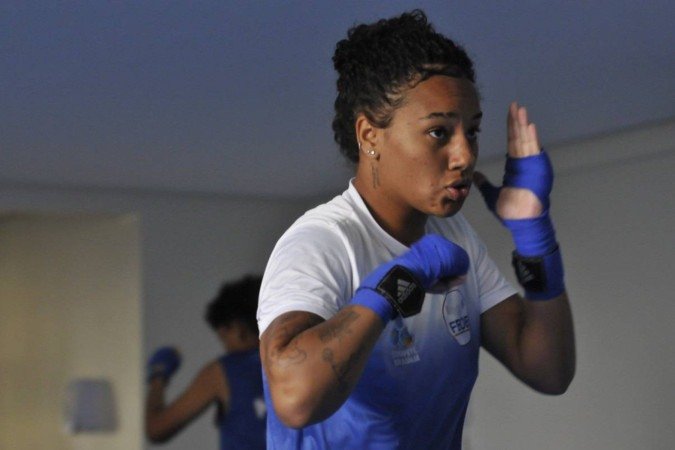  18/10/2024. Crédito: Minervino Júnior/CB/D.A Press. Brasil.  Brasilia - DF. Jogos Internacionais Estudantis. Sarah Souza dos Santos - Atleta do Boxe.