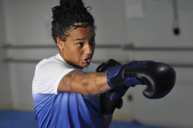  18/10/2024. Crédito: Minervino Júnior/CB/D.A Press. Brasil.  Brasilia - DF. Jogos Internacionais Estudantis. Sarah Souza dos Santos - Atleta do Boxe.