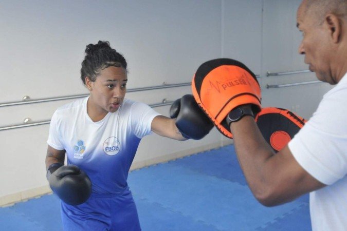  18/10/2024. Crédito: Minervino Júnior/CB/D.A Press. Brasil.  Brasilia - DF. Jogos Internacionais Estudantis. Sarah Souza dos Santos - Atleta do Boxe.