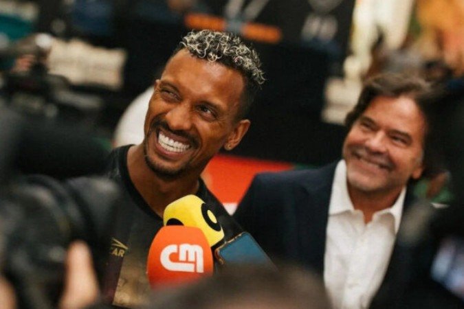 Nani, ex-Manchester United, celebra título da Eurocopa 2016 por Portugal -  (crédito: Foto: Dan Mullan/Getty Images)