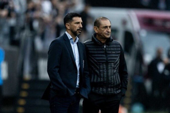 Ramón Díaz foi criticado pela torcida do Corinthians na eliminação da Copa do Brasil -  (crédito: Foto: Rodrigo Coca/Agência Corinthians)