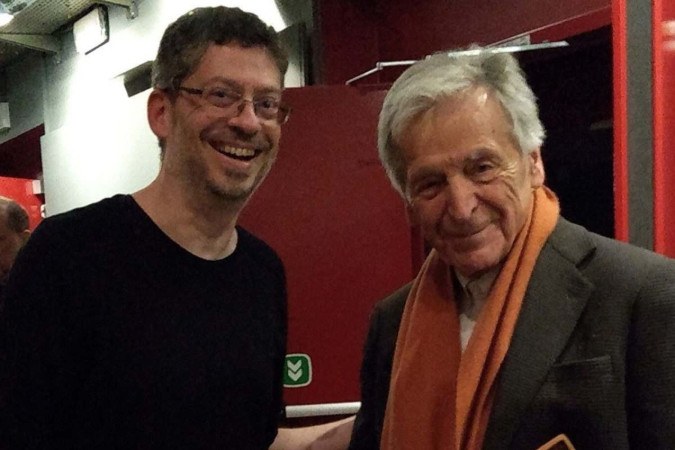 Gustavo Galvão e Costa Gavras -  (crédito: Cristiane Oliveira/Divulgação)