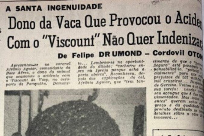 O dono da vaca, Gercino José, era açougueiro de Venda Nova, em BH