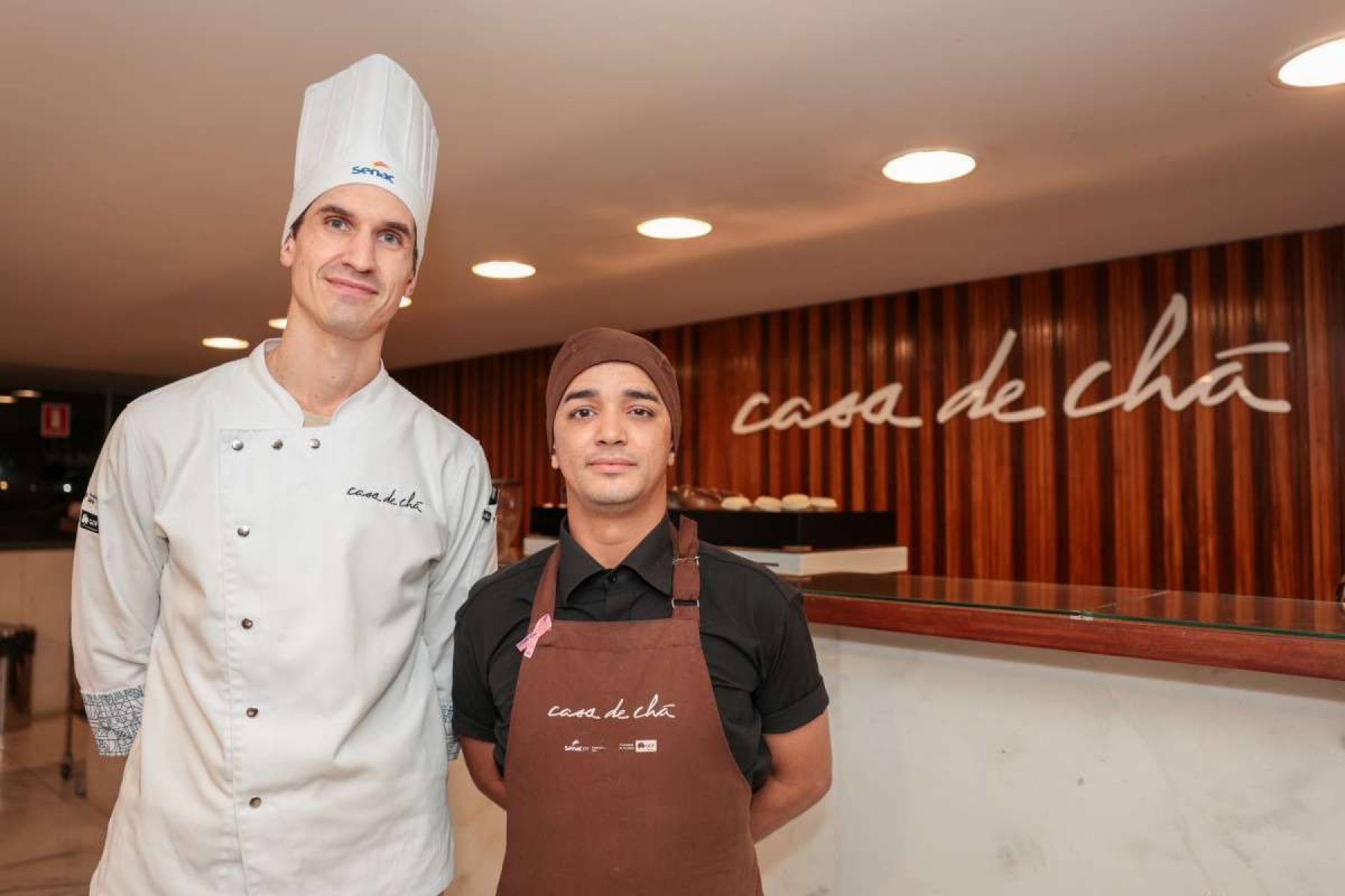 Santiago Bogea (chef) e Henrique Vogado (barista)