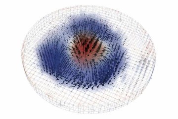 Representação dos skyrmions -  (crédito: Reprodução/Berkeley Lab)