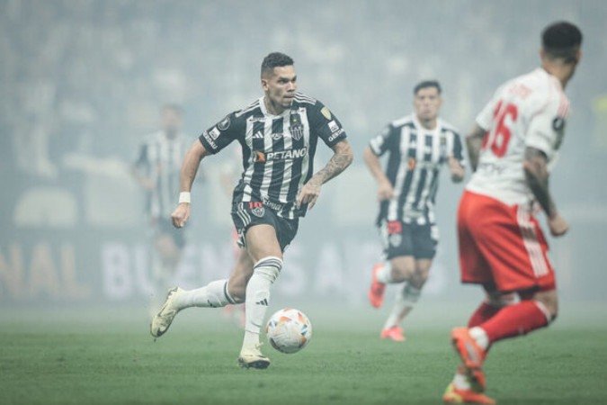 Paulinho fechou a vitória do Atlético, na Arena MRV -  (crédito: Foto: Pedro Souza / Atlético)