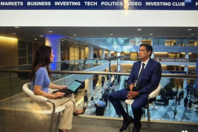 Roberto Campos Neto em entrevista à CNBC -  (crédito: reprodução)