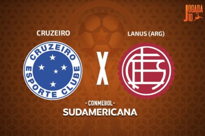 Cruzeiro x Lanús, pela ida da semifinal da Copa Sul-Americana -  (crédito: Foto: Arte/Jogada10)