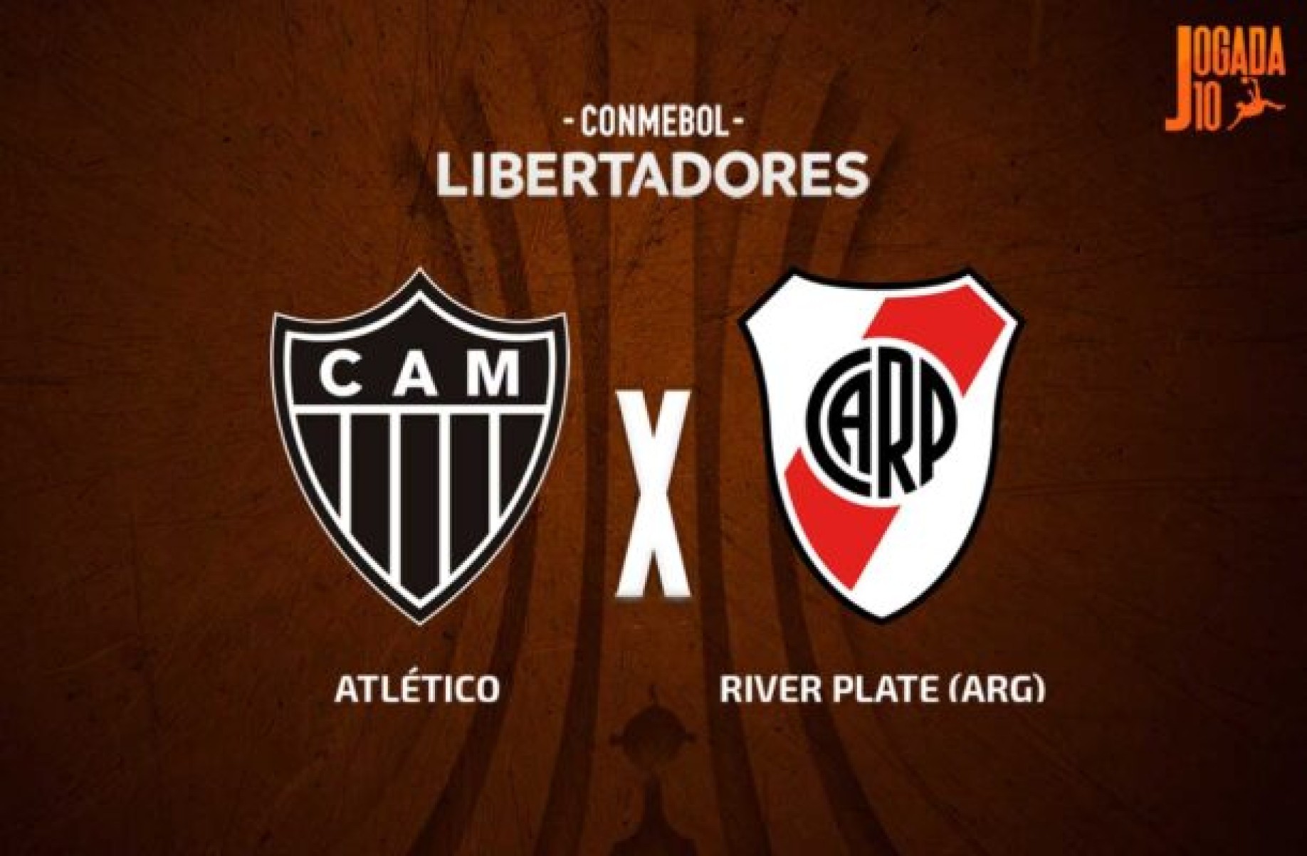 Atlético Mineiro e River Plate se enfrentam nesta terça (22/10) pela ida da semifinal da Libertadores -  (crédito: Foto: Arte Jogada10)