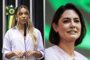 Deputada Erika Hilton e Michelle Bolsonaro -  (crédito: Zeca Ribeiro/Câmara dos Deputados e Partido Liberal/PL Mulher)