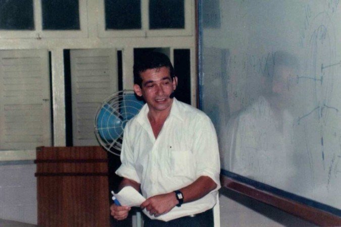 Em sala de aula em 2000