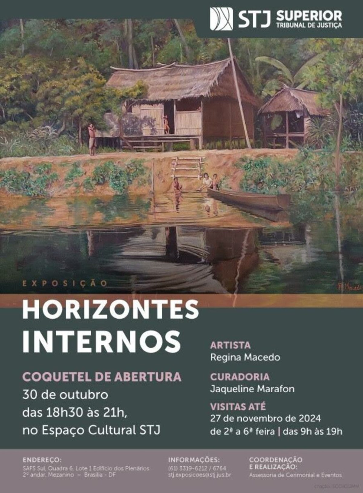 STJ abre exposição 'Horizontes internos' nesta quarta-feira (30/10)